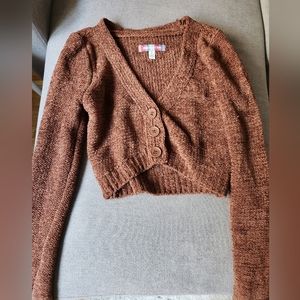 Urban Outfitters cropped brown sweater